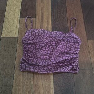 Oh Polly Leopard Purple Top